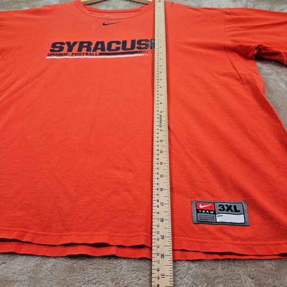 Nike Syracuse Orange Football Men's Size XXXL 3XL T-Shirt Loose Fit Short Sleeve - Picture 6 of 10